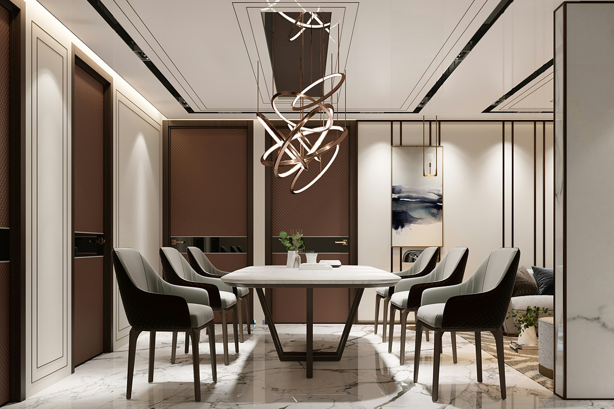 Restaurant dining interior